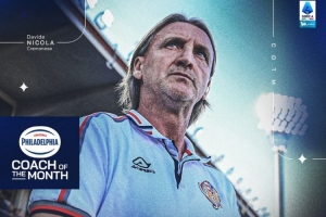 两战两胜！官方：克雷莫内塞主帅大卫-尼科拉当选意甲8月最佳教练