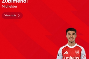 梅开二度！英超官方：苏维门迪当选阿森纳3-0森林球迷票选最佳