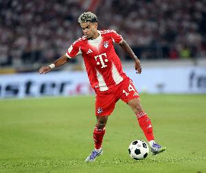 迪亚斯拜仁生涯前三场德甲均破门，为队史第四人