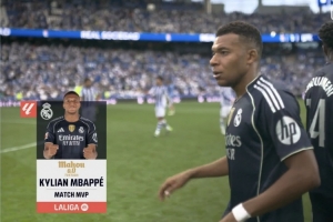 传射显我真功夫，我是姆皇你记住！姆巴佩当选皇马vs皇社全场最佳