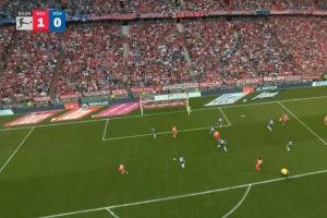 强！格纳布里穿裆过人小角度爆射破门，拜仁3分钟领先