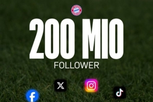 拜仁全社媒粉丝数突破两亿，凯恩诺伊尔等球员出镜感谢球迷支持