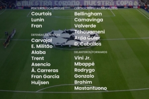 皇马欧冠战马赛大名单：姆巴佩领衔锋线，贝林厄姆、卡马文加回归