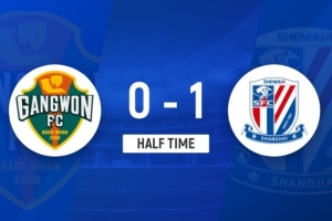 半场-上海申花暂1-0江原FC 特谢拉半场补时破门 维托尔进球被吹