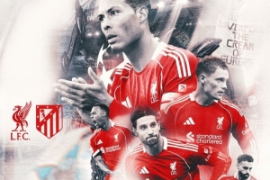 利物浦晒欧冠战马竞海报：范迪克、萨拉赫+新援维尔茨等多人出镜