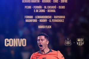 巴萨欧冠首轮名单：莱万领衔，拉什福德在列，亚马尔缺席！