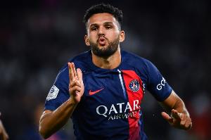 贡萨洛-拉莫斯替补出场攻入16球，追平姆巴佩创造的巴黎队史纪录