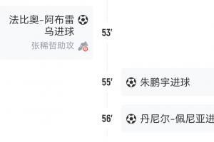 3分钟3球神剧情！英博开球后两连杀扳两球，国安3-0秒变3-2