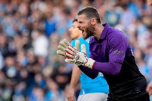 德赫亚本赛季每90分钟阻止0.68粒丢球，位居五大联赛门将之首