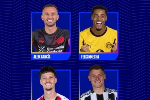 欧冠今日最佳进球候选：加西亚、恩梅查、丹尼斯-曼、巴恩斯在列