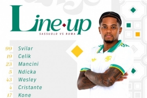 罗马客战萨索洛首发：迪巴拉领衔，利昂-贝利、齐米卡斯在列