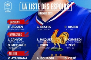 法国U21名单：约罗、特尔、马尤卢、乌戈丘库、奥多贝尔入选