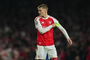 博主：阿森纳计划北伦敦德比展示TIFO 厄德高此役可能复出