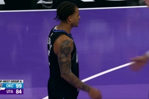 一波流了！雷霆连中三分轰出一波22-0直接反超10分以上