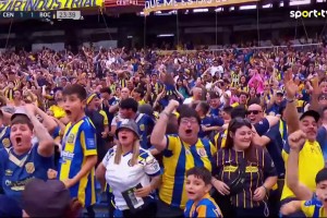 满分脚法！今日阿甲罗萨里奥中央vs博卡，迪马利亚角球直接破门