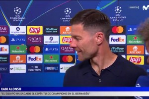 阿隆索调侃姆巴佩：他是领袖之一…他在一米之外，我不能说他坏话