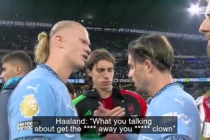 有谁注意到？曾经哈兰德满口爆粗时本怀特准备要干架了