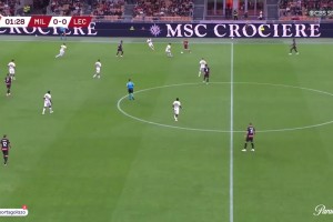 【集锦】意杯-恩昆库侧勾处子球希门尼斯破荒 米兰3-0十人莱切