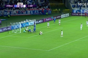 这球真漂亮❗️阿苏埃霸气头球破门，申花1-0领先首尔