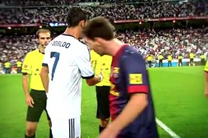 当年巅峰西班牙国家德比！C罗和梅西擦肩而过没有握手